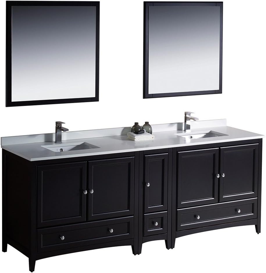 This cabinet is perfect in our new Master Bathroom. Everything about it is wonderful. The Faucets are very high quality and the look is amazing. I was cautious to spend so much without first seeing but would do it all over again.