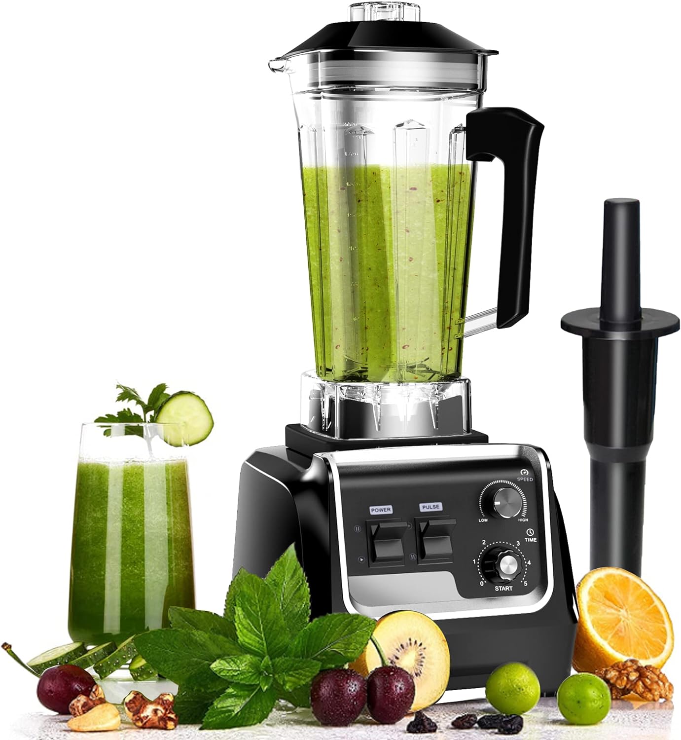 Blenders for Kitchen, Professional Smoothies Blender with 68oz Container, 2200W High Power Countertop Blender for Frozen Fruit Crushing Ice, Shakes