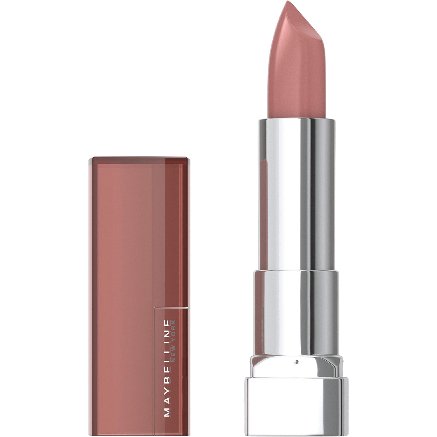 Maybelline Color Sensational Lipstick, Lip Makeup, Cream Finish, Hydrating Lipstick, Touchable Taupe, Nude ,1 Count