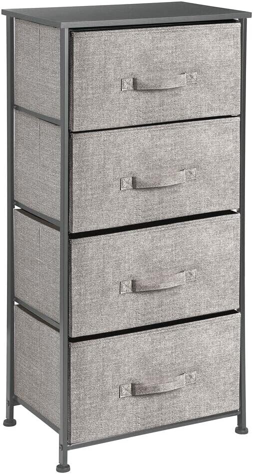 I like the size, perfect fit in my closet under the bottom clothes bar, did not have to remove it. The drawers hold a lot of clothes( tees, pajamas, etc). Not flimsy, very sturdy. Looks good. Love it, bought 2 more.