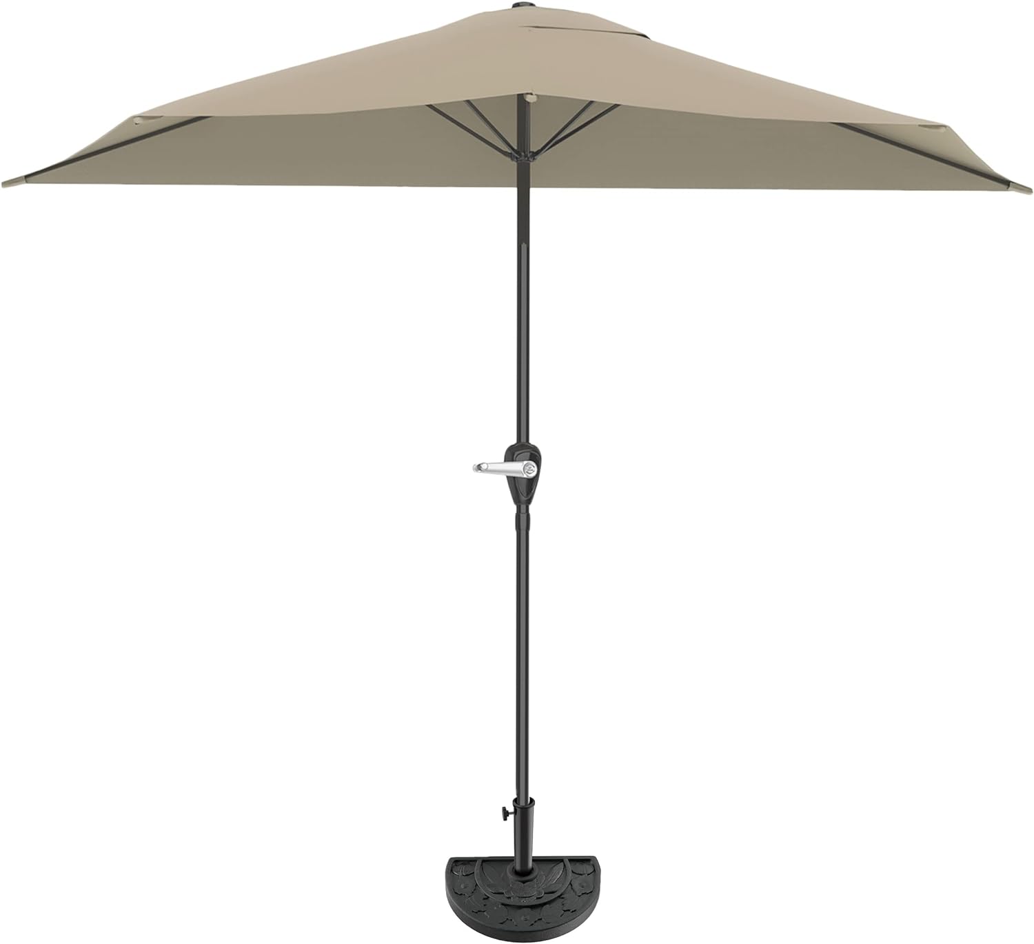 Pure Garden 9ft Half Umbrella