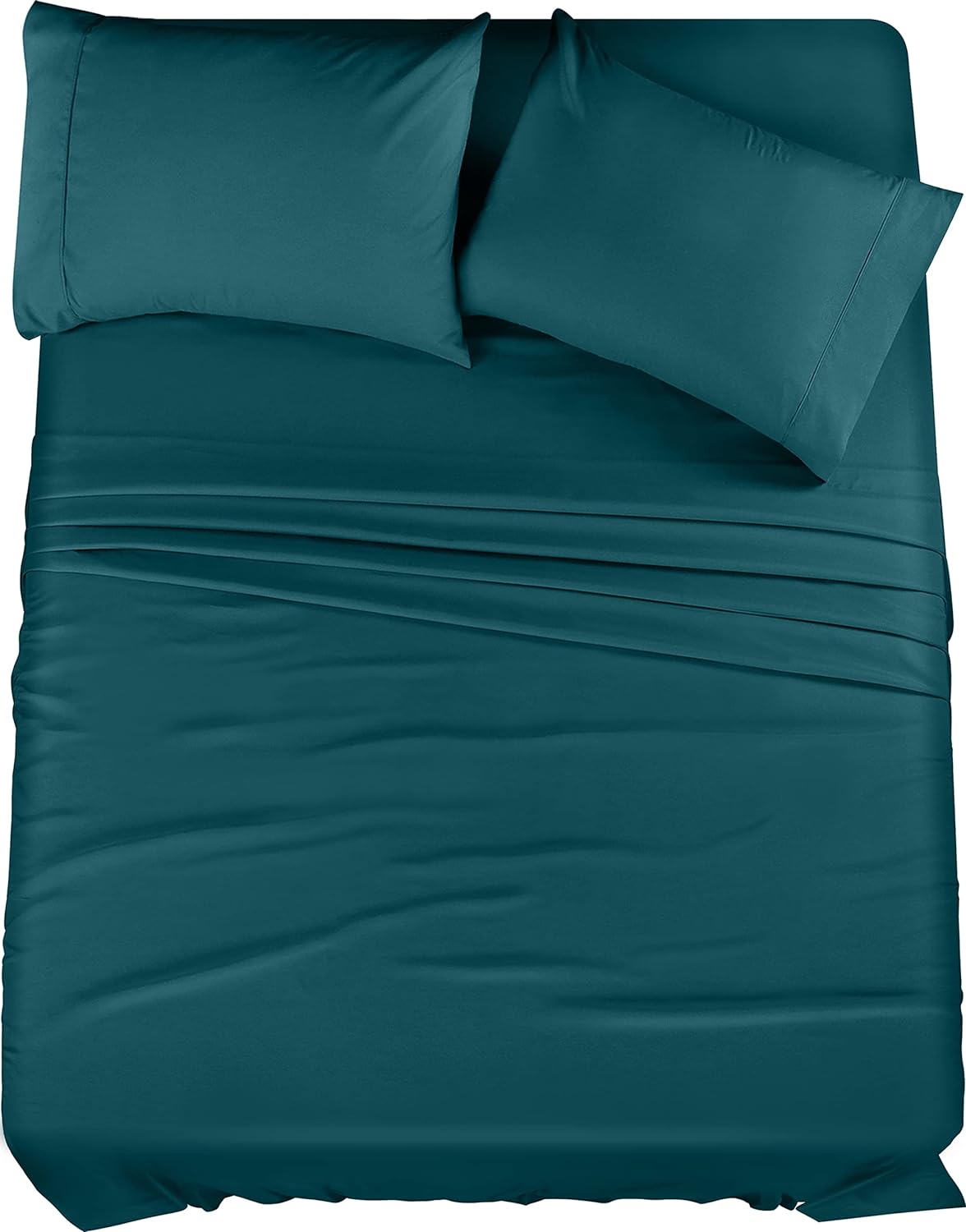 Utopia Bedding Full Bed Sheets Set - 4 Piece Bedding - Brushed Microfiber - Shrinkage and Fade Resistant - Easy Care (Full, Teal)