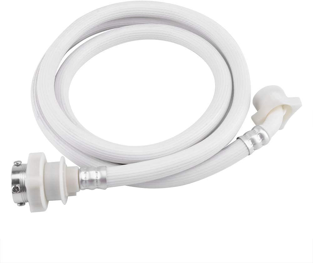 Washing Machine Hoses, Burst Proof Washing Machine Water Inlet Hose, Washer Pipe with Connectors, White (2m/78.75in)