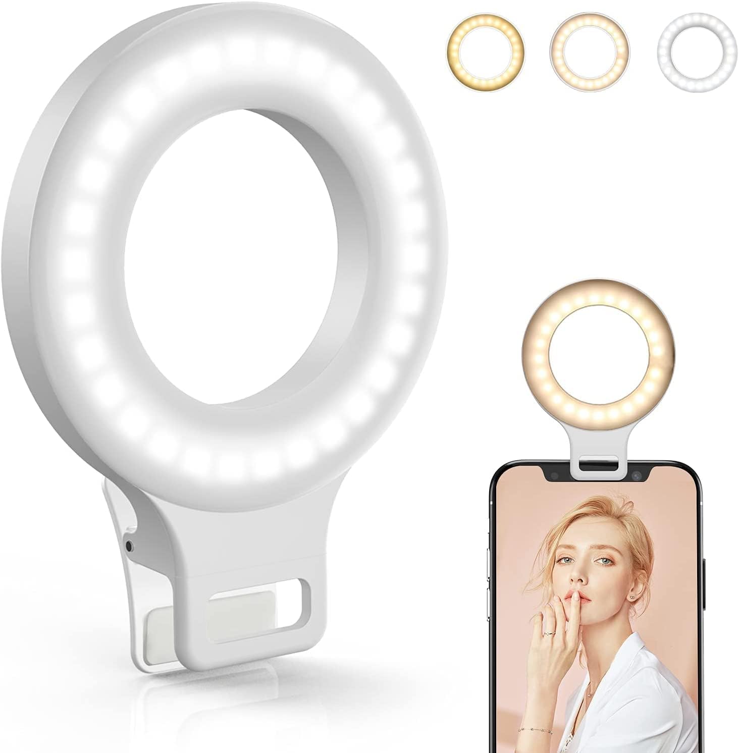 I recently purchased the Kimwood Rechargeable 60 LED Selfie Ring Light, and I couldn't be happier with my purchase! The brightness of the 60 LEDs is impressive, providing excellent lighting for my selfies and video calls.The rechargeable feature is a game-changer, allowing me to use it on the go without worrying about batteries. The compact design makes it easy to clip onto my phone, ensuring a well-lit and flattering look every time.Overall, the Kimwood Ring Light has enhanced my selfie and vid