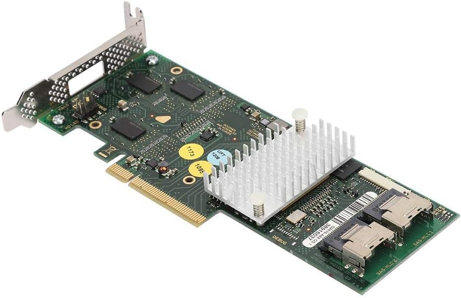 SAS Controller Card,ASHATA 8-Port SATA+SAS Ports D2616 SAS2108 SATA/SAS Raid 6Gbs 512M Cache Array Controller Card Low Baffle,Support up to 32 for SAS or SATA Endpoint Devices