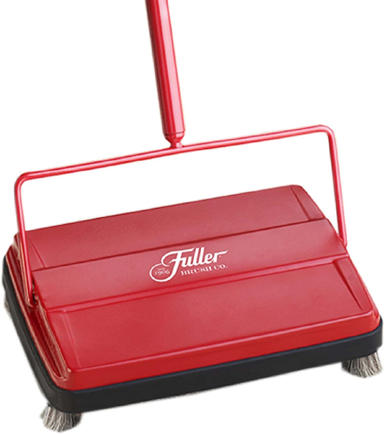 Fuller Brush 17052 Electrostatic Carpet & Floor Sweeper - 9 Cleaning Path - Lightweight - Ideal for Crumby Messes - Works On Carpets & Hard Floor Surfaces Red