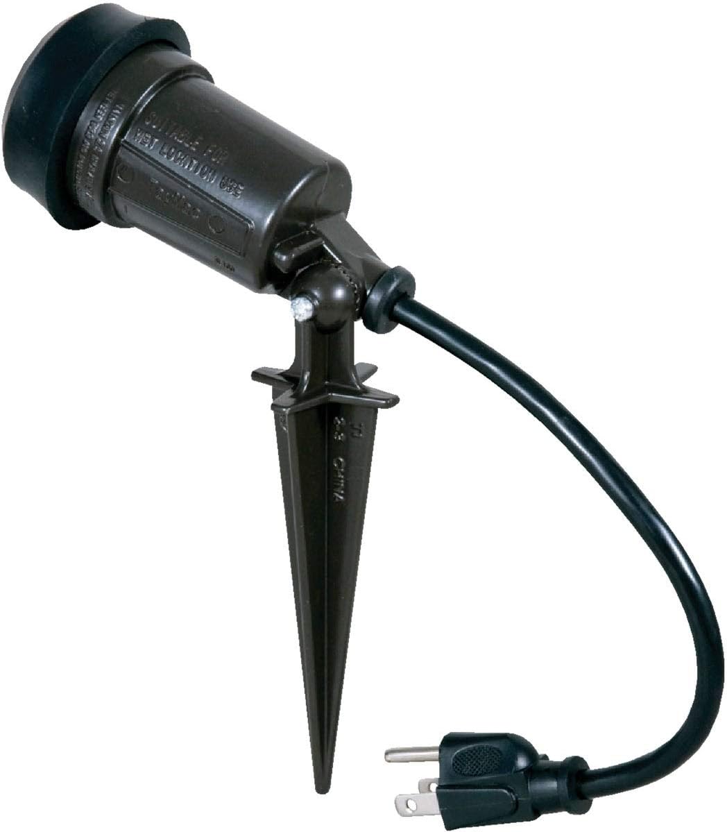 Hubbell-Bell SL101B Portable Spike Light Par 38 Bulb Bronze Finish, 75-150 Watt