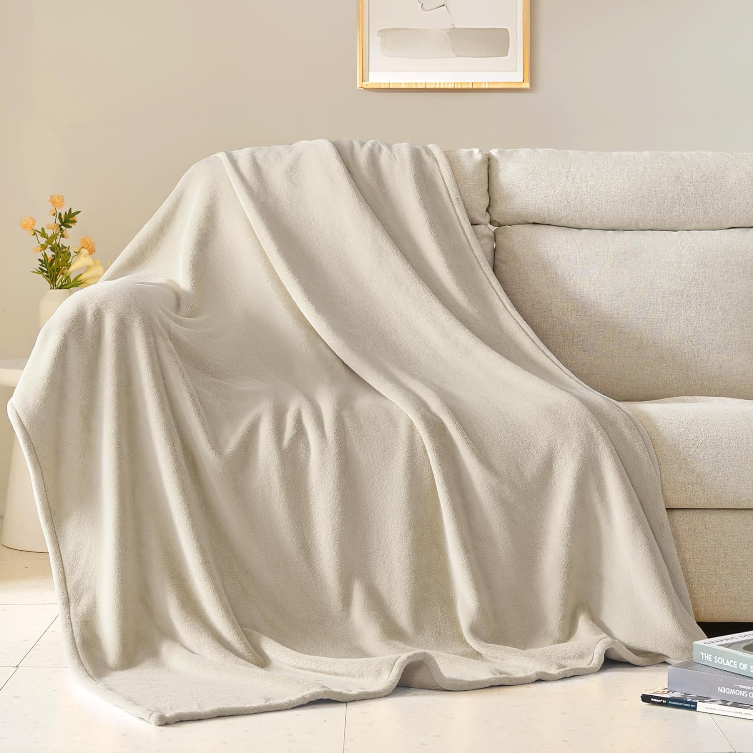 I recently purchased the BEAUTEX Fleece Blanket in Twin Size, and let me tell you, it has exceeded all my expectations! This grey blanket throw is an absolute game-changer in the world of comfort and coziness.First and foremost, the softness of this blanket is unparalleled. It' like wrapping yourself in a cloud of warmth and fuzziness. The super soft flannel material feels incredibly luxurious against the skin, making it perfect for those chilly nights when you just want to snuggle up on the co