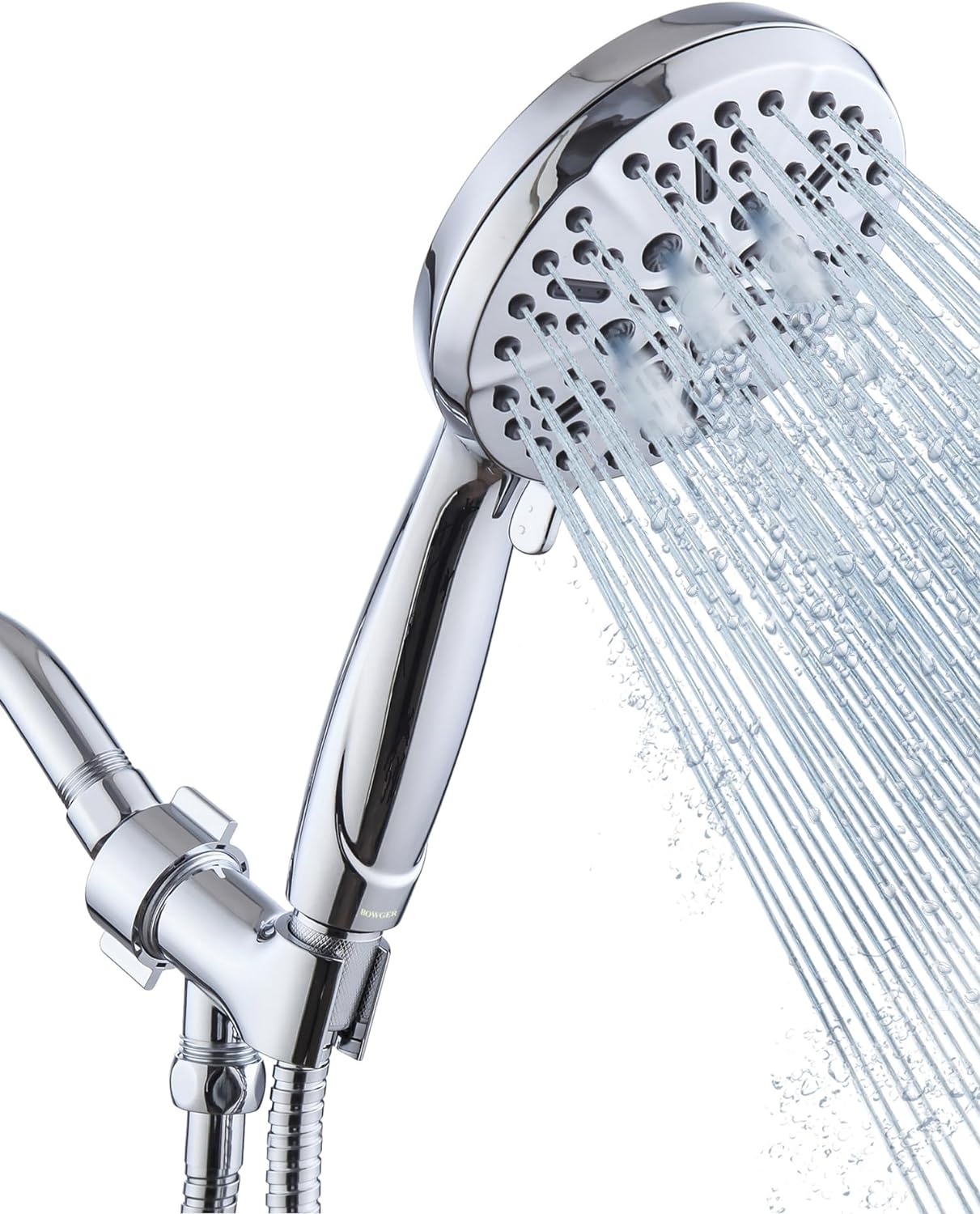 Shower Head with Handheld High Pressure-Full Body Coverage Powerful Rain Showerhead Extra 60 Long Hose and Adjustable Brass Joint Holder- The Perfect Detachable Heads for Bathroom Upgrade
