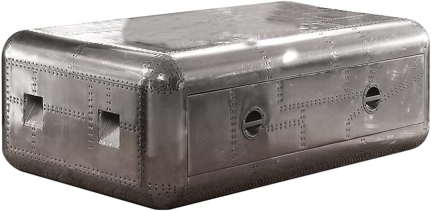 If you like the aviator/ industrial look; this serves really nicely as a coffee table. It is sturdy which mean HEAVY!