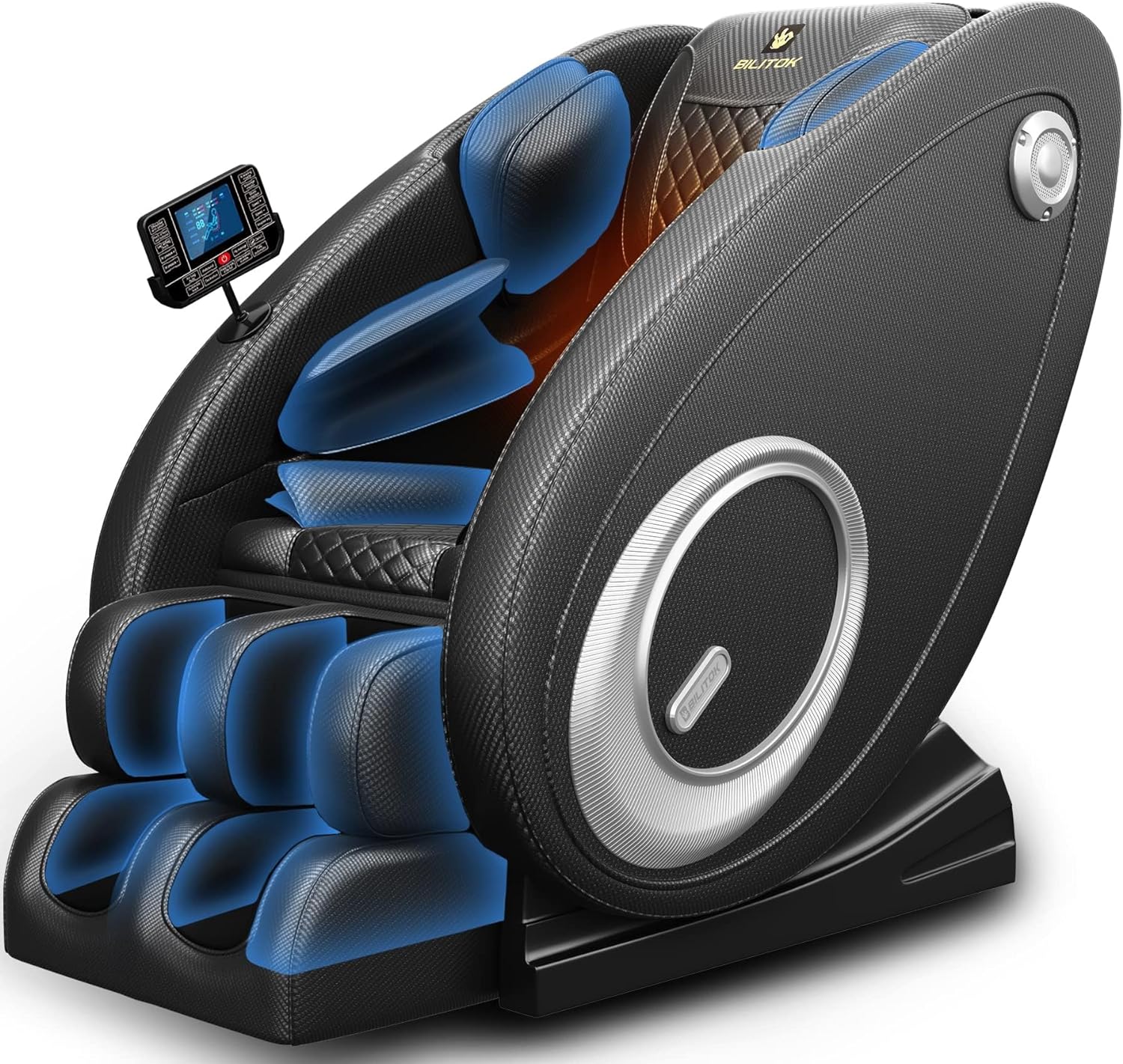 Massage Chair Blue-Tooth Connection and Speaker, Recliner with Zero Gravity with Full Body Air Pressure, Easy to Use at Home and in The Office