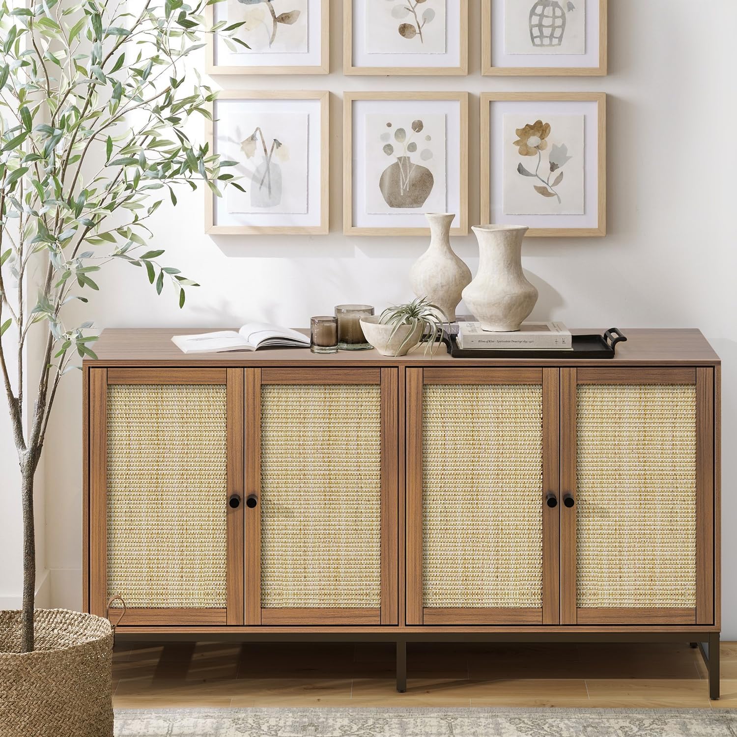 I bought this Cabinet to divide my open concept dining room and living room and it' perfect. It is very sturdy, easy to assemble and worth every penny. Perfectly priced and beautiful.