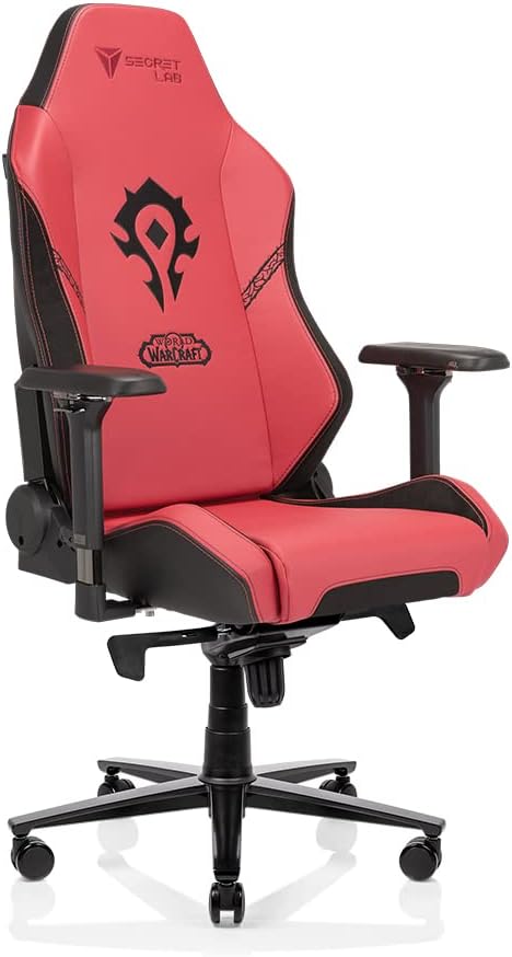 Secretlab Omega 2020 Horde Gaming Chair - Reclining - Comfortable - High Back Computer Chair with Adjustable Armrests - Headrest & Lumbar Pillow - Red/Black - Leatherette