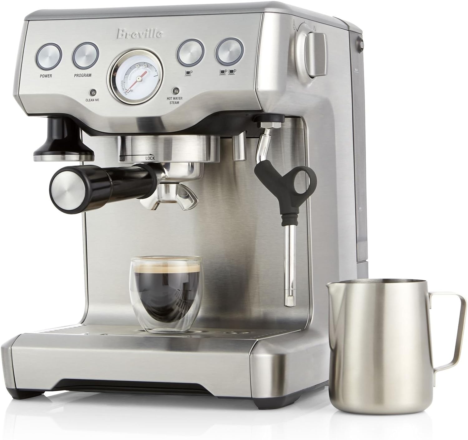 Breville Infuser Espresso Machine,61 ounces, Brushed Stainless Steel, BES840XL