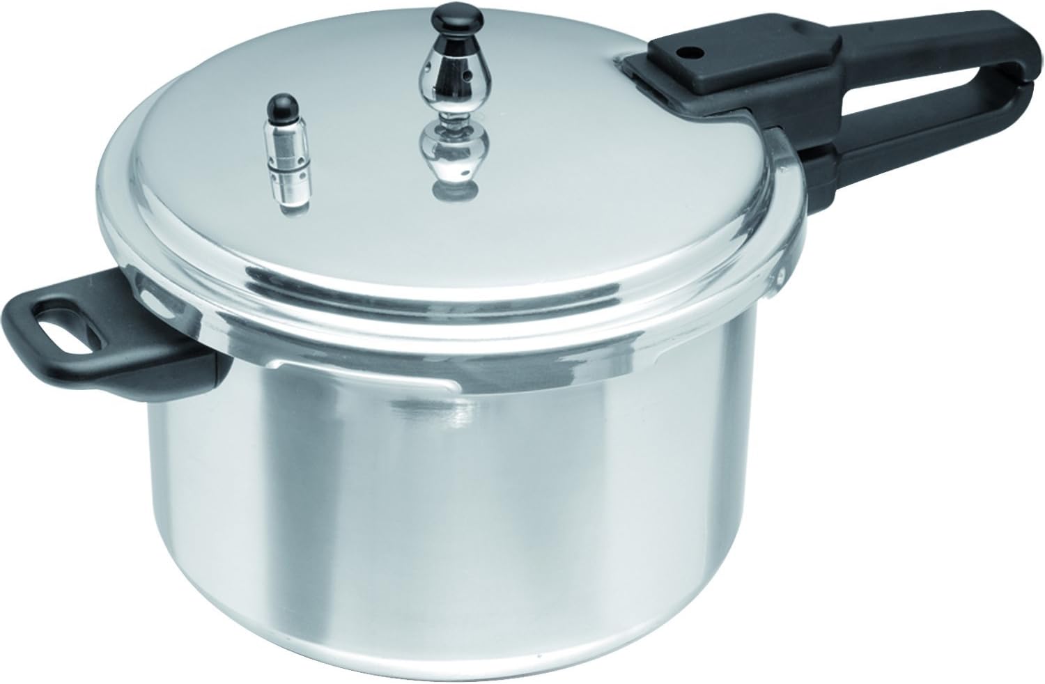 IMUSA USA A417-80801W Stovetop Aluminum Pressure Cooker 7.0-Quart,Silver