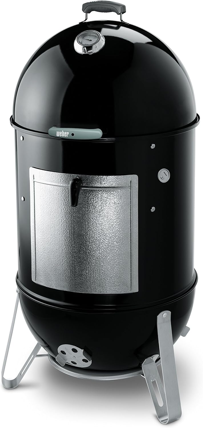 Weber 22-inch Smokey Mountain Cooker, Charcoal Smoker,Black