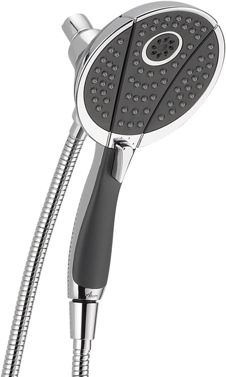 Delta Faucet 4-Spray In2ition Dual Shower Head with Handheld Spray, Detachable Shower Head with Hose Chrome 58467