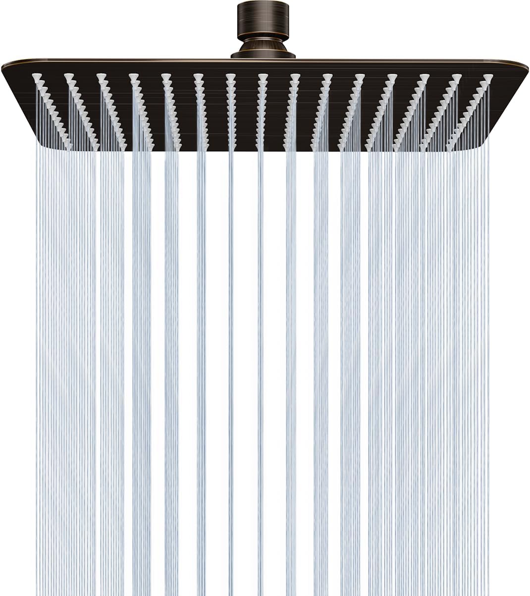 SR SUN RISE 12 Inch Brass Rain Shower Head Oil Rubbed Bronze High Pressure Rainfall Showerhead Water Saving