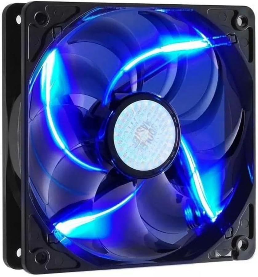 Cooler Master SickleFlow 120 - Sleeve Bearing 120mm Blue LED Silent Fan for Computer Cases, CPU Coolers, and Radiators