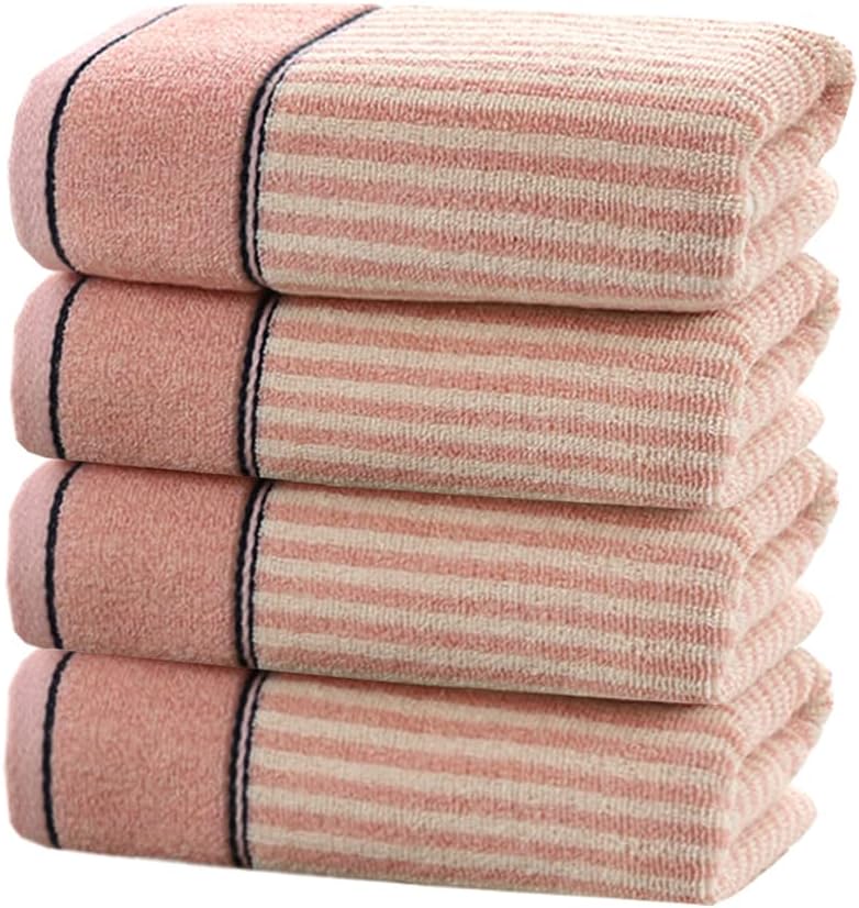 I originally bought this hand towel set by mistake. I was hoping for regular towel sizes. Despite my mistake, I love these, and would have bought a set in blue if it was available. The towels are soft, seem well stitched, and the color just pops. Ive had many compliments and people asking where I got them. Very happy with my purchase.