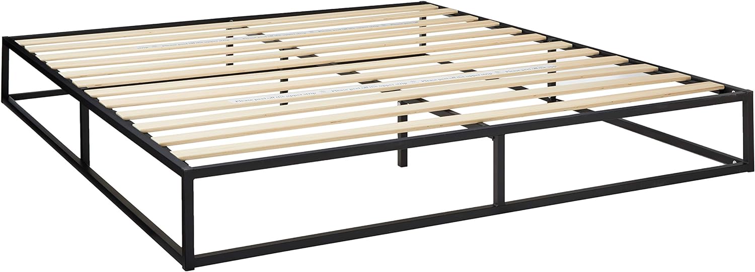 ZINUS Joseph Metal Platforma Bed Frame, Mattress Foundation, Wood Slat Support, No Box Spring Needed, Sturdy Steel Structure, King