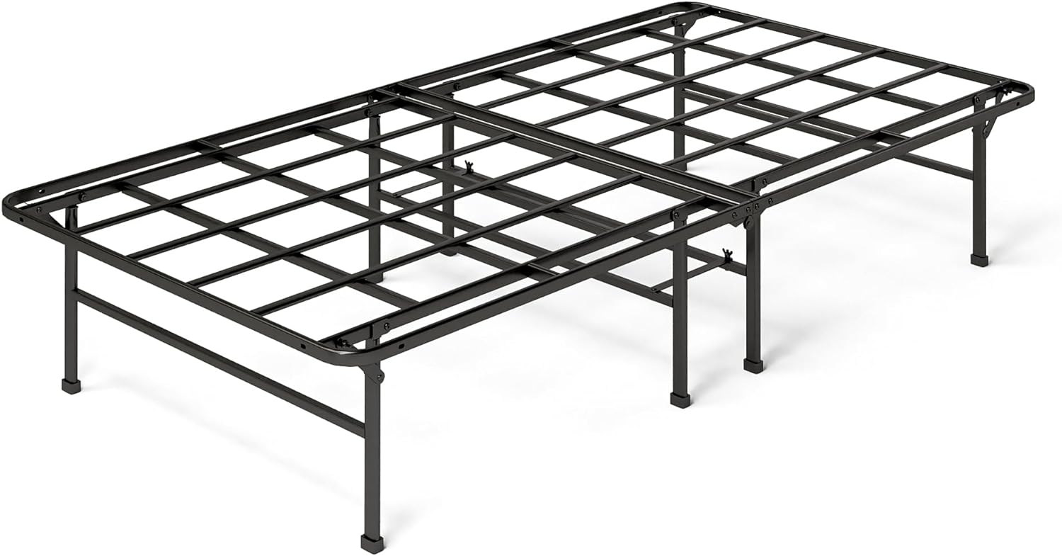 ZINUS SmartBase Super Heavy Duty Mattress Foundation with 2200lbs Weight Capacity / 14 Inch Metal Platform Bed Frame / No Box Spring Needed / Sturdy Steel Frame / Underbed Storage, Twin