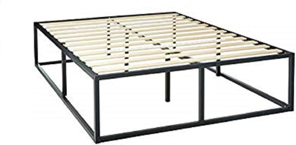 ZINUS Joseph Metal Platforma Bed Frame / Mattress Foundation / Wood Slat Support / No Box Spring Needed / Sturdy Steel Structure, King