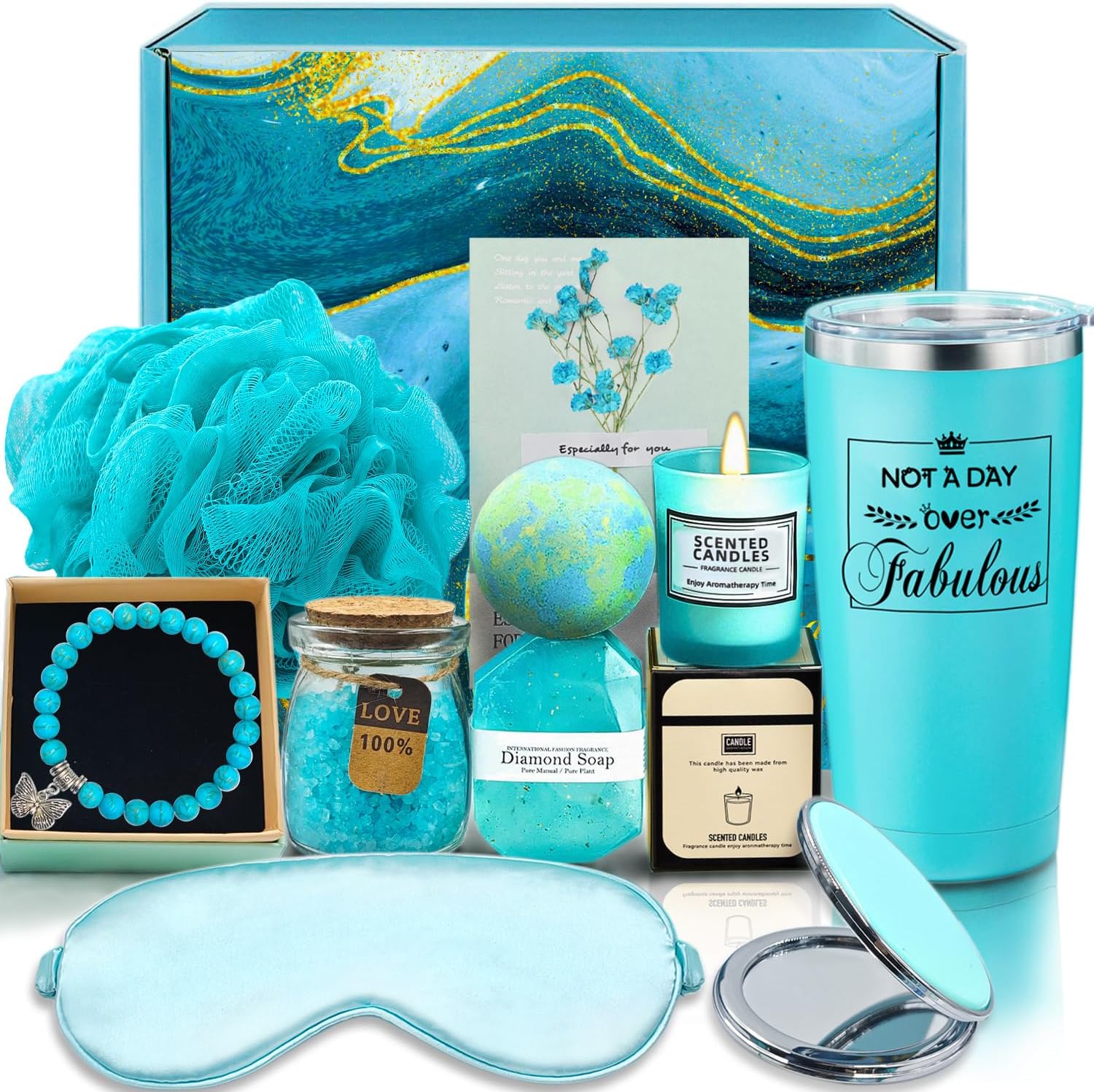 The Unique Spa Relaxation Self Care Gift Basket is a delightful masterpiece that transcends ordinary gifting. I am utterly captivated by the thoughtfulness and variety packed into this set, earning it an unequivocal 5-star rating.Pros:Diverse Spa Essentials:This gift basket is a comprehensive package of self-care treasures. From bath bombs and luxurious bath salts to scented candles and soothing teas, it covers every aspect of relaxation. The inclusion of a plush robe elevates the spa experience