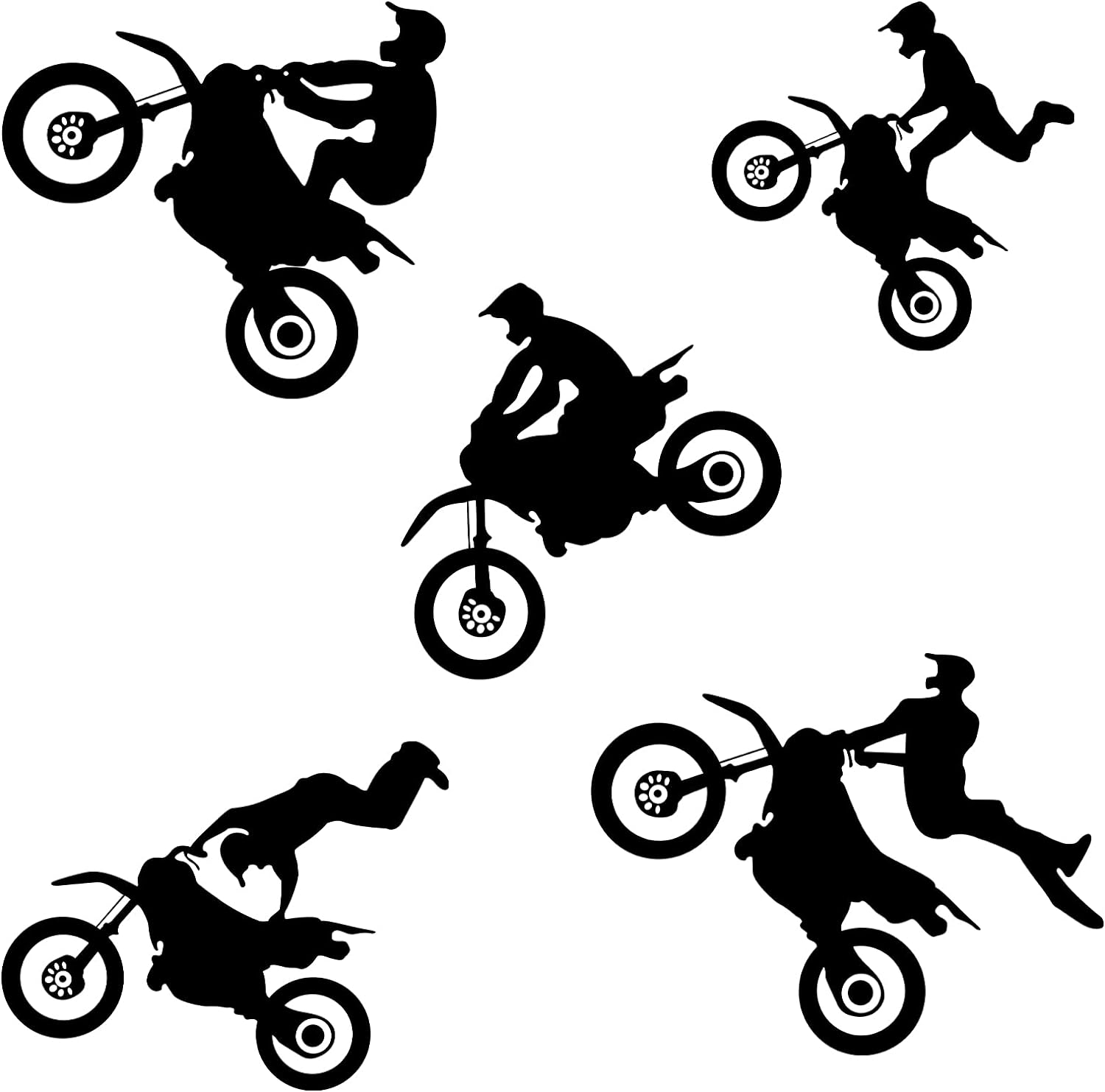 Sports Stickers for Wall, Motocross Stickers Motorcycle Wall Decor, Bike Decor Wall Decals Dirt Bike Decor for Boys Room Dirtbike Sticker Sheet Wallpaper Motocross Bedroom Decor