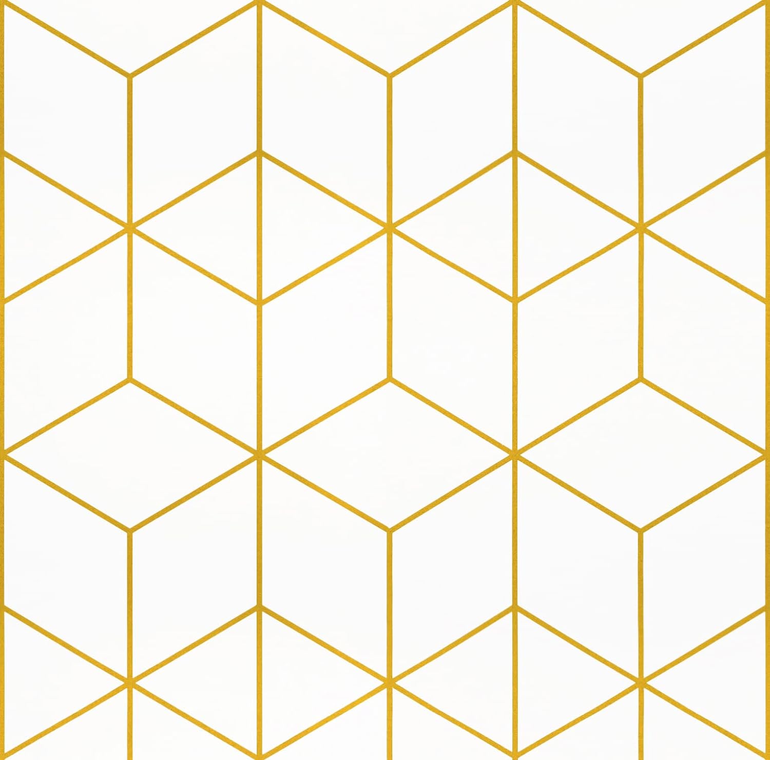 Peel and Stick Wallpaper Gold and White Contact Paper Geometric Wallpaper Removable Wallpaper for Walls Covering Vinyl Rolls 393x17.7