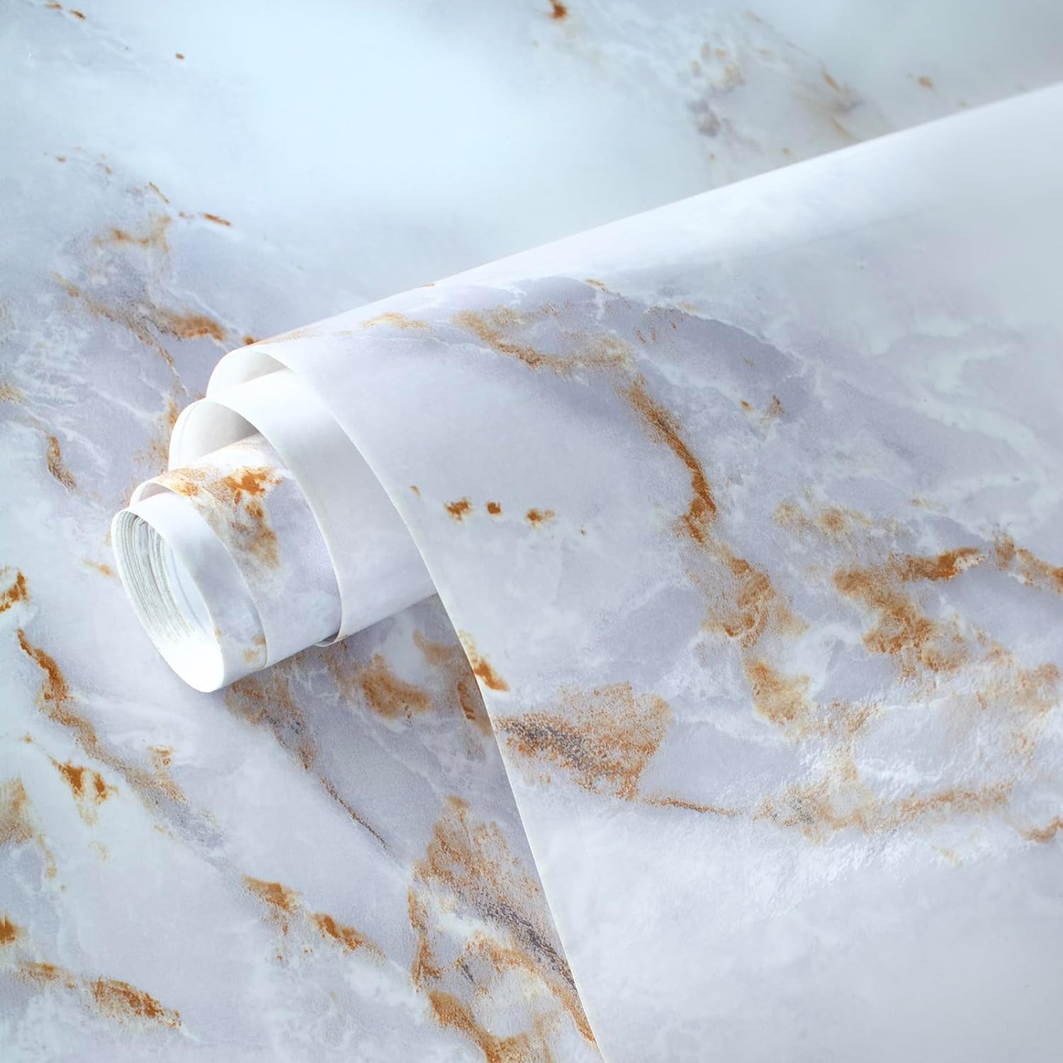 Marble Contact Paper Marble Wallpaper Peel and Stick Countertops Backsplash 11.8x78.7 Marble Peel and Stick Wallpaper Self Adhesive Marble Contact Paper White Glod Marble Wall Paper