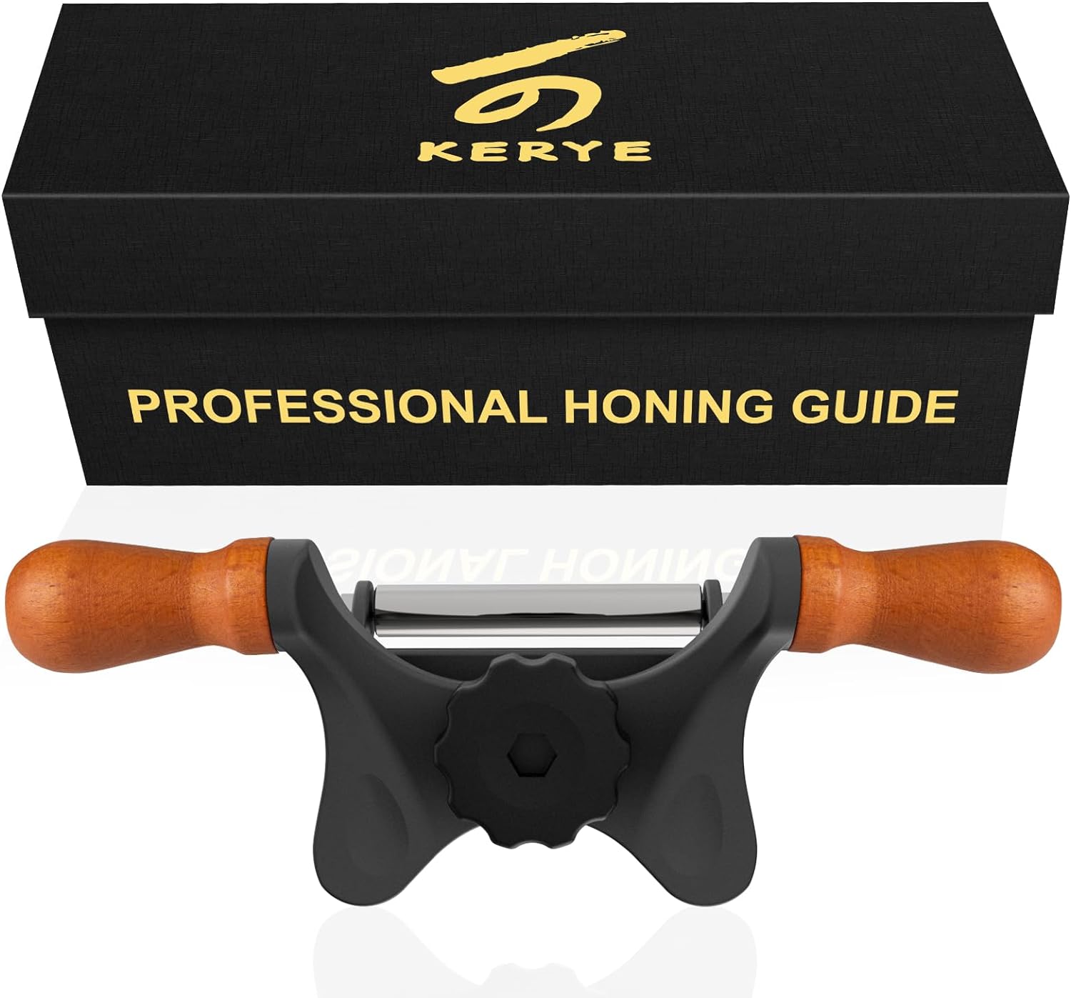 KERYE Honing Guide for Wood Chisel Set and Hand Planer, Chisel Sharpening Jig of Sharpening Stone for Woodworking Tools, Fits Chisel and Wood Planer 0.25 to 3, Gift for Men and Women-KY27, Black