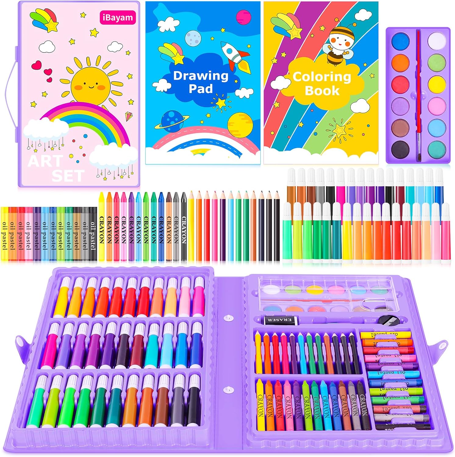 The amount of products in this set was amazing for the price! So many different things to choose from, and so many arts and crafts to be created!