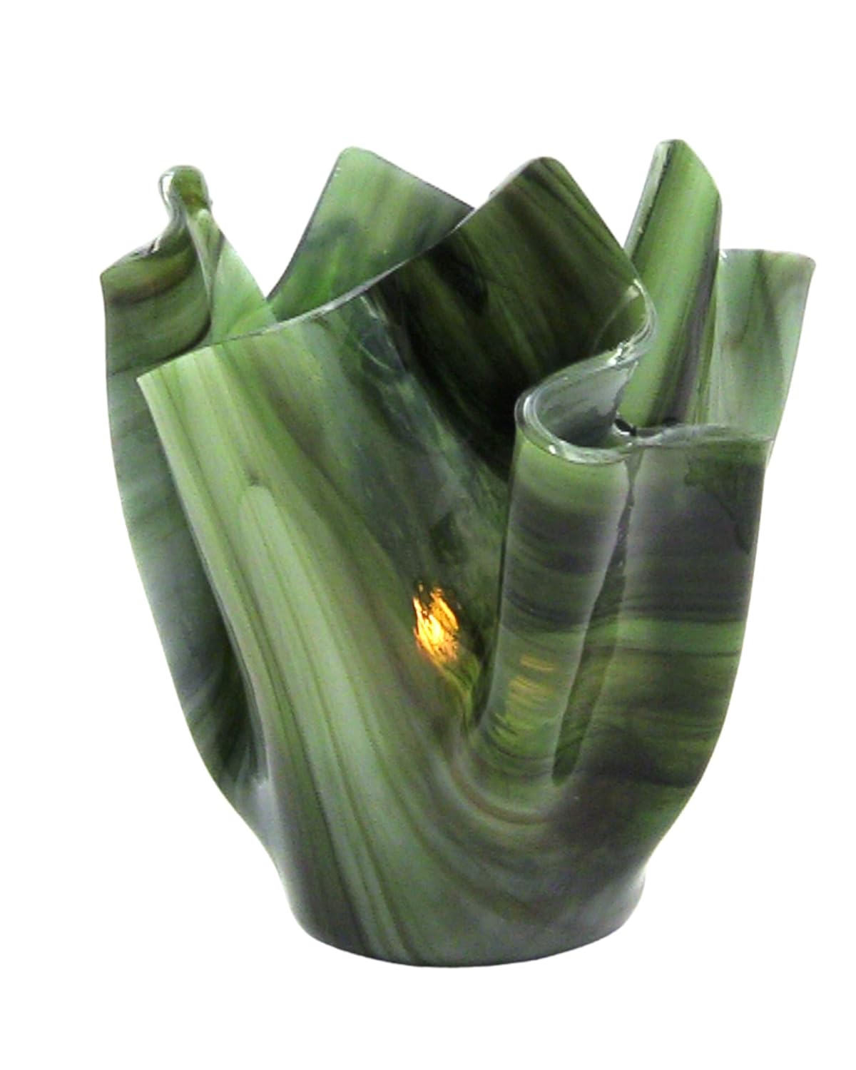 Green Brown Rainforest Pearl Opal Vases, Dishes and Sets (Rainforest Pearl Opal Vase)