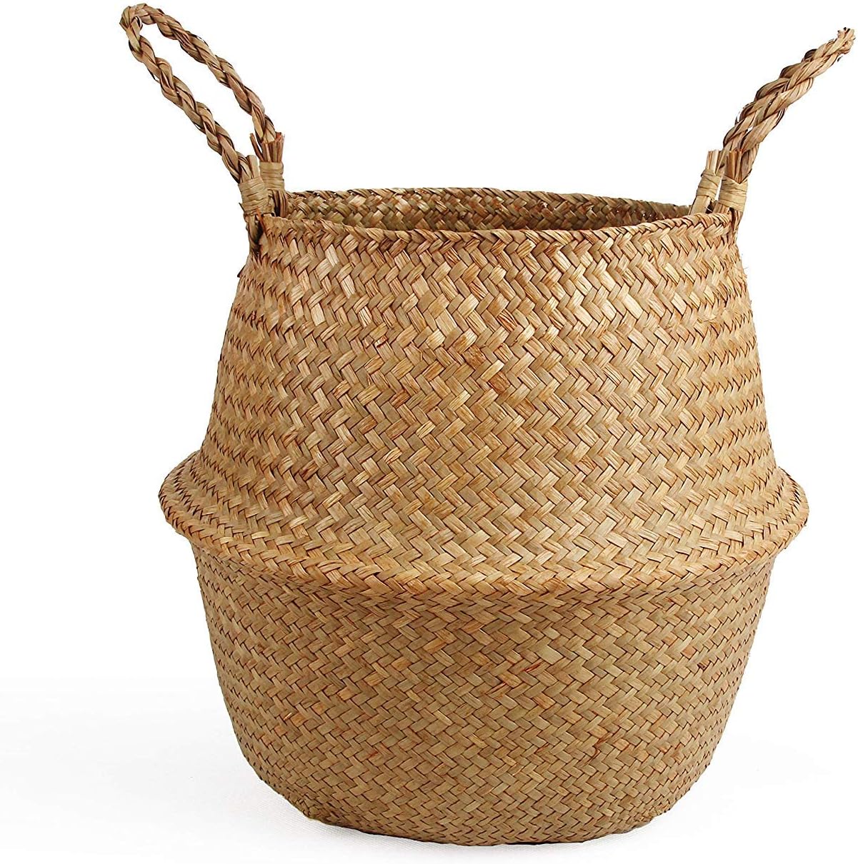 After months of fruitless searching for the perfect basket for our potted silk Fiddle Leaf Fig plant I ran across this listing on Amazon, and Im so happy I did! The basket is well made, beautiful, and fits the plant perfectly, very happy with this purchase!
