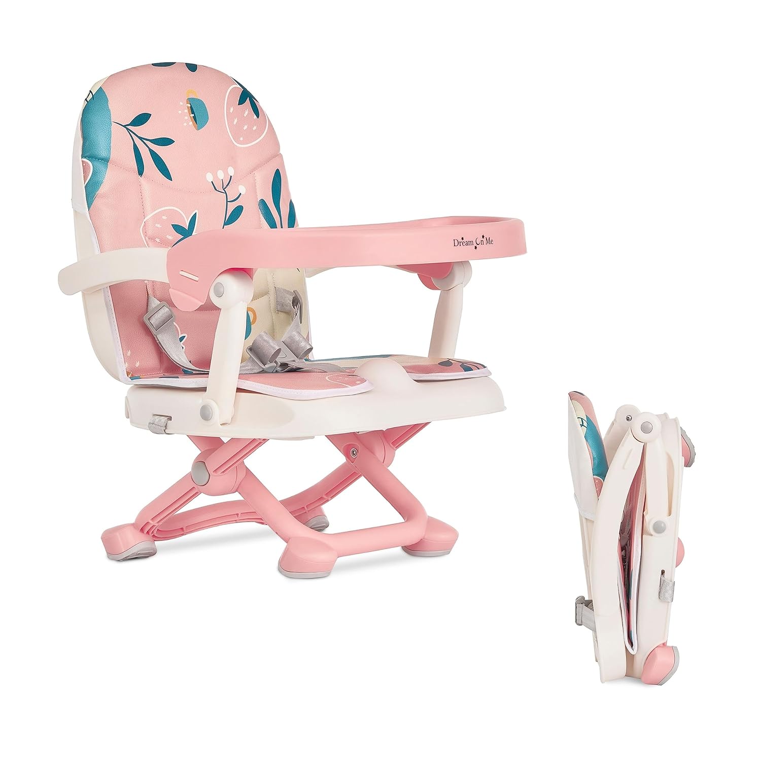 Easy to pop up, attached to any chair we tried, perfect height for our toddler (1.5yr), and folded up quick easy and small for traveling. Would recommend 10/10