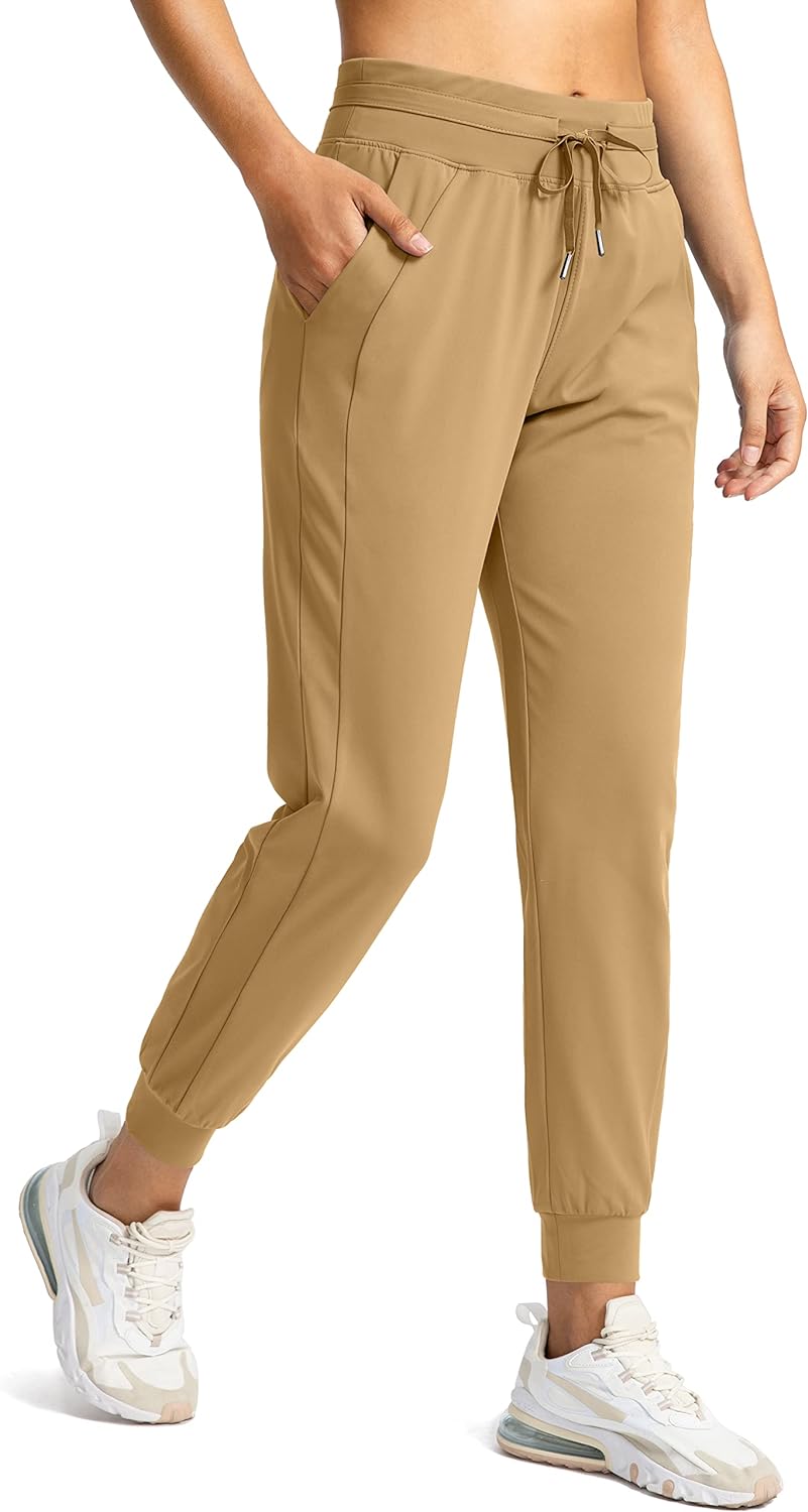 I LOVE these joggers!! I have them in two colors and want to get a third. I even got my boyfriend the mens version. Theyre a quality material thats good for lounging at home or working out in. Theres a lot of pockets too. The fit is amazing! Im 58, 124 lbs, and have long legs. These hit me right on the ankle bone. Ive never found a pair of joggers that come down that long. They fit loose but not baggy around the waist. Theyre the perfect fit! The first time I wore them my boyfriend thou