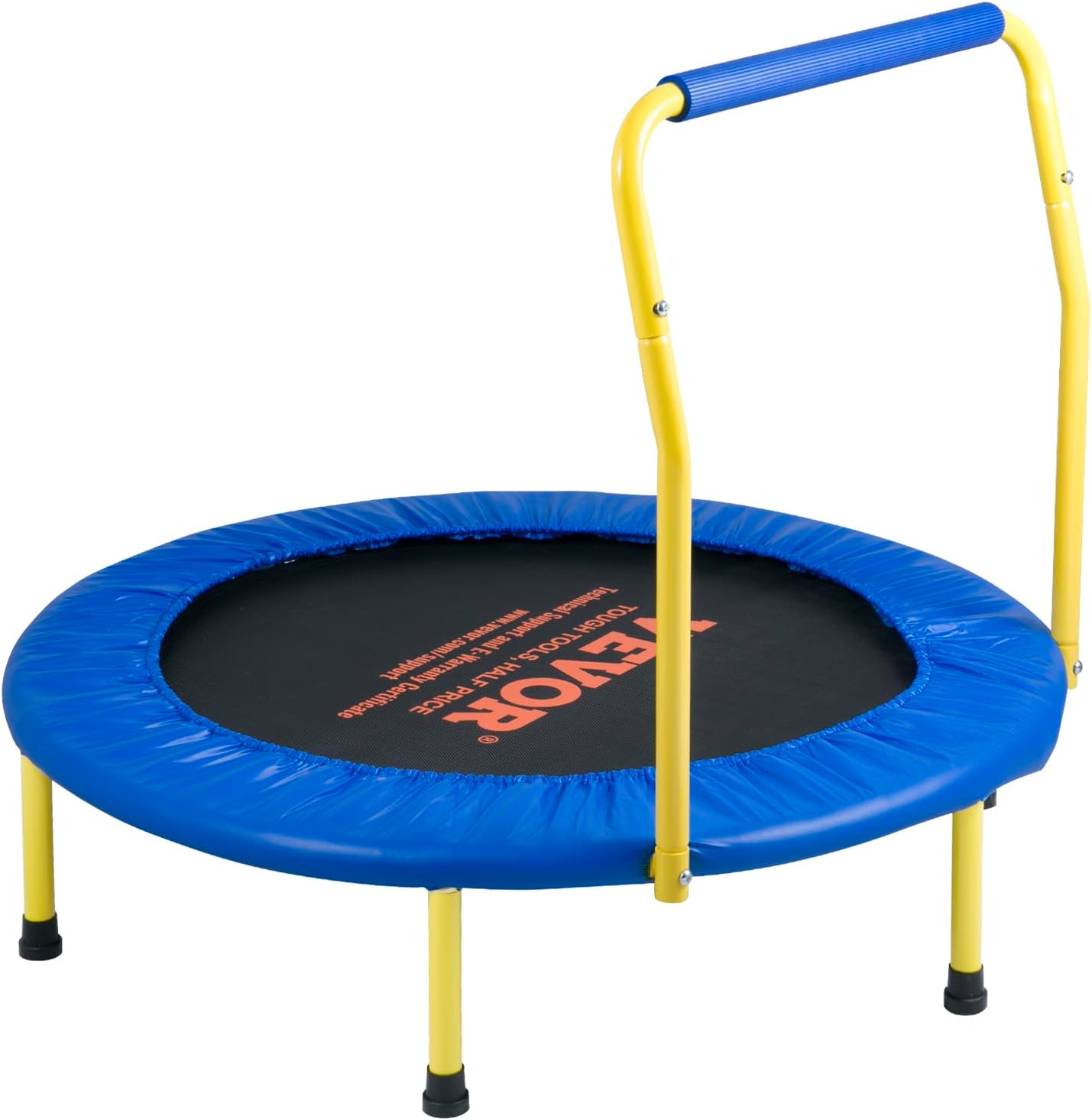 3FT Trampoline for Kids, 36 Trampolines Indoor/Outdoor Trampoline for Toddlers, Foldable Mini Baby Trampoline with Foam Handle, Recreational Trampoline Birthday Gift for 3  Years Kids