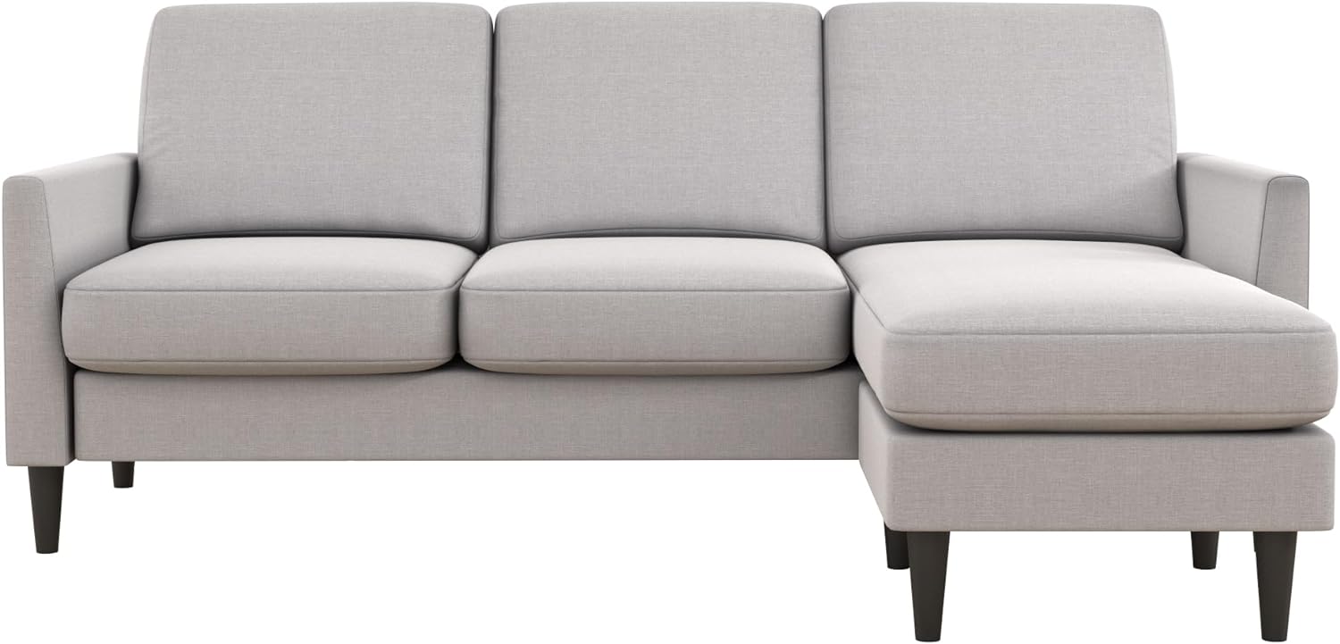 Mr. Kate Winston Sofa Sectional, Light Gray Linen