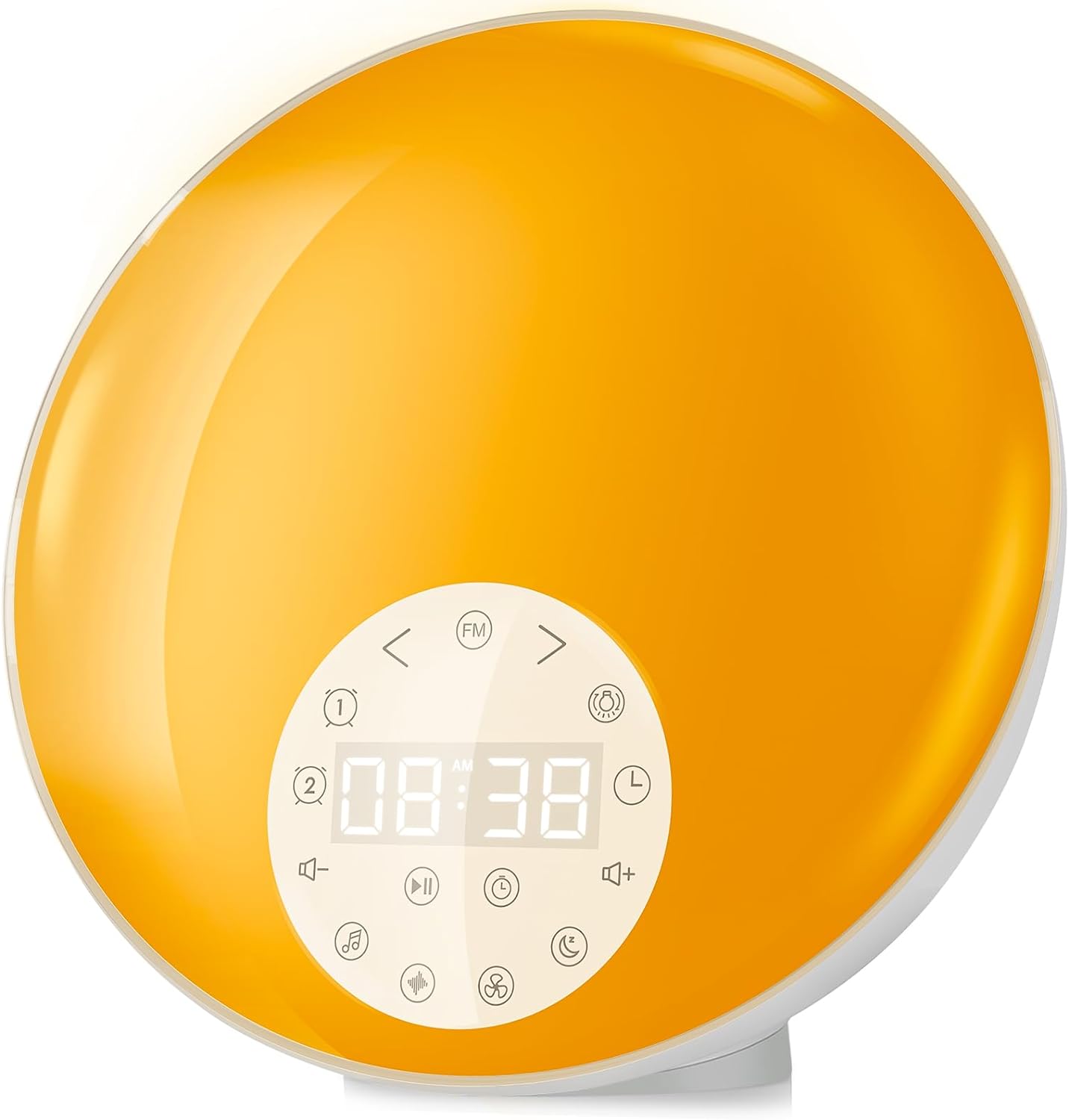 Sunrise Alarm Clock Wake Up Light with Sunrise Simulation, Dual Alarms, FM Radio, Snooze, 26 White Noise Sounds, 8 Colors Night light, 4 Sleep Timer- Ideal Gift for Kids, Adults, Heavy Sleepers