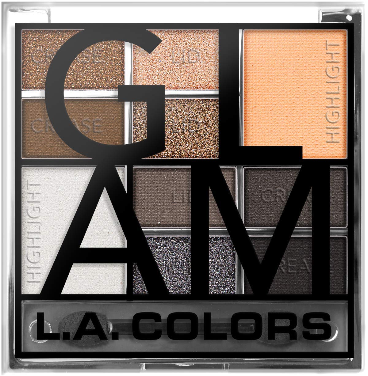 L.A. COLORS Color Block Eyeshadow Palette, Glam