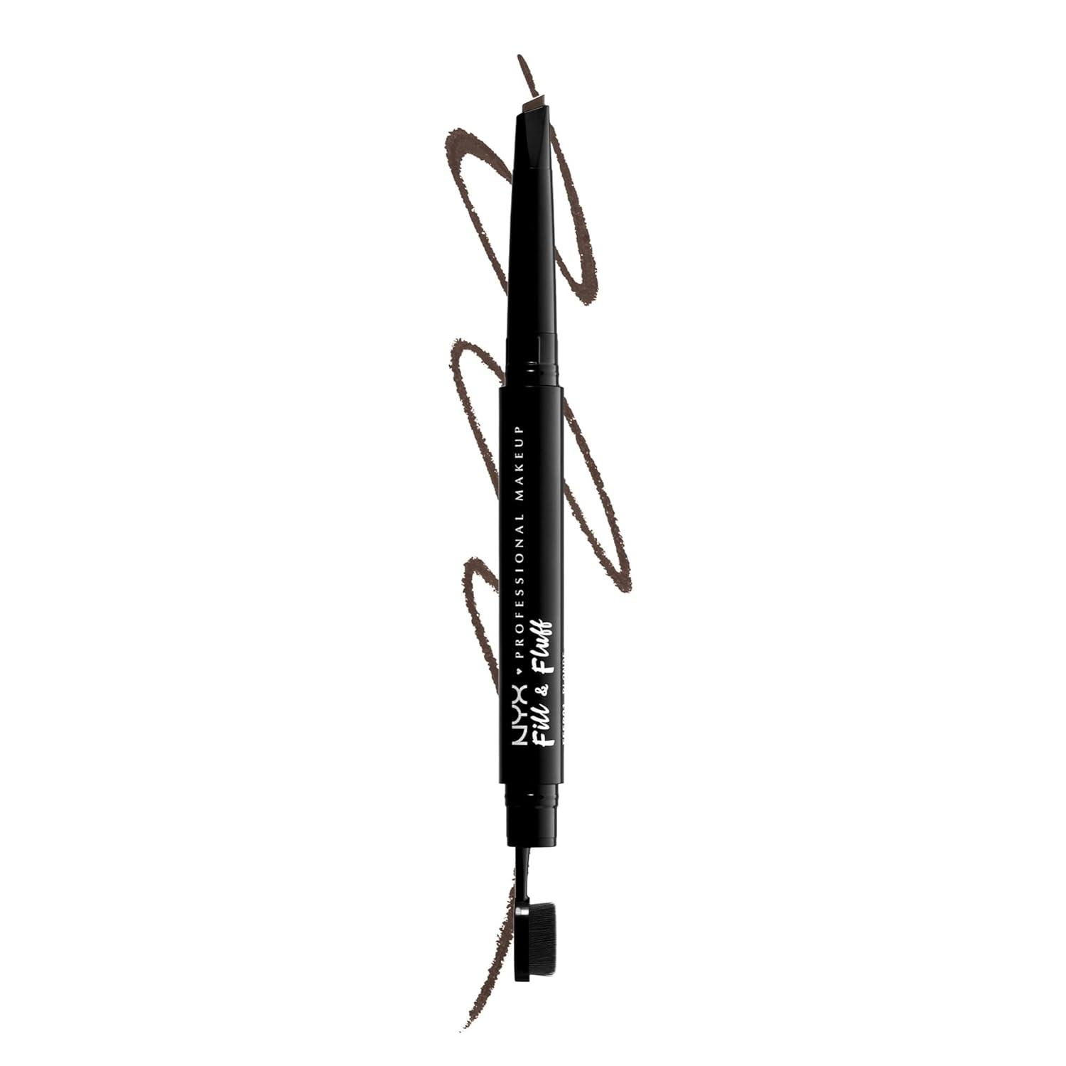 NYX PROFESSIONAL MAKEUP Fill & Fluff Eyebrow Pomade Pencil, Brunette