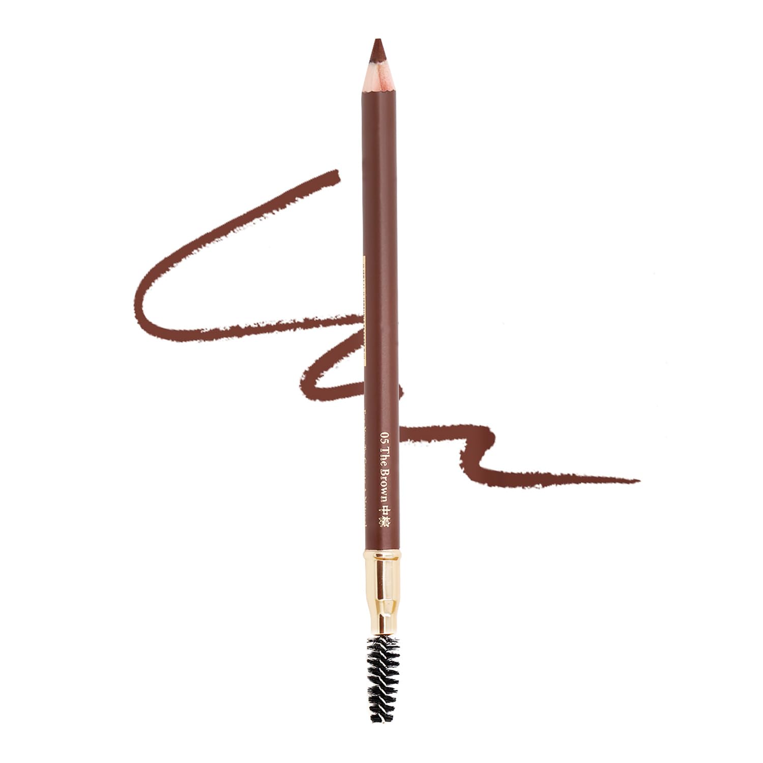 1pcs Eyebrow Pencil Longlasting Waterproof Durable Liner Eyebrow 5 Colors to Choose (5# Brown)