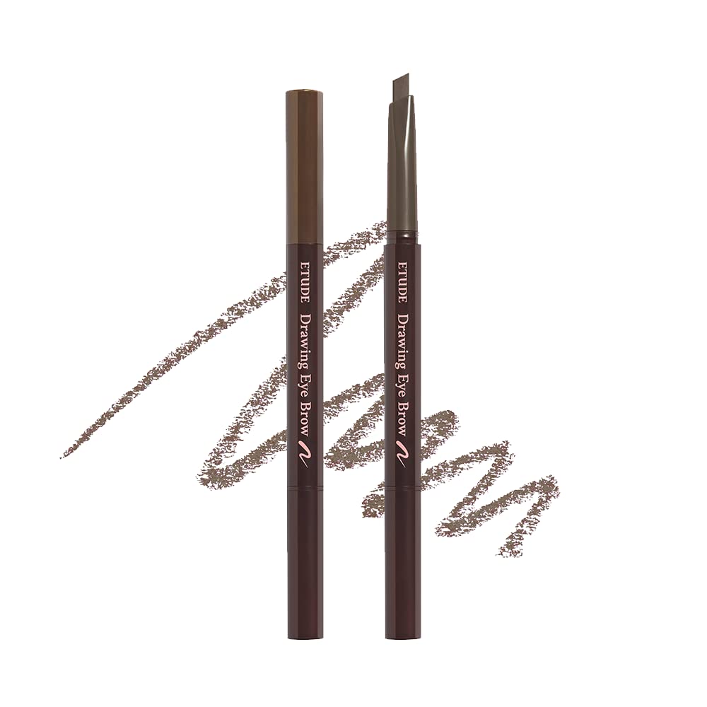 ETUDE Drawing Eye Brow #6 Ash Brown 21AD | Long Lasting Eyebrow Pencil for Soft Textured Natural Daily Look Eyebrow Makeup | K-beauty