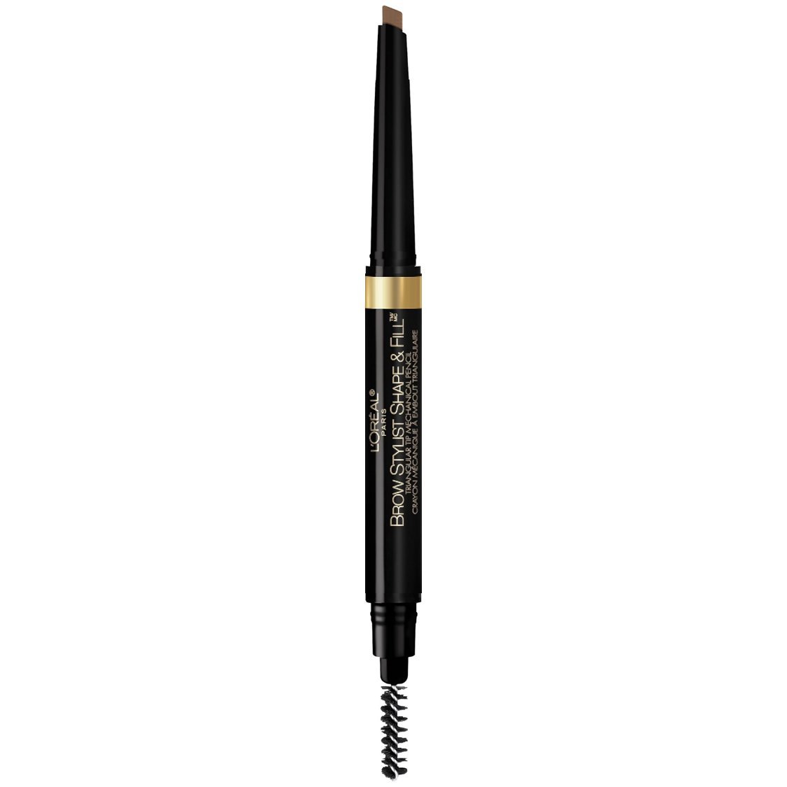 L'Oreal Paris Brow Stylist Shape & Fill Mechanical Eye Brow Makeup Pencil, Brunette, 0.008 oz.