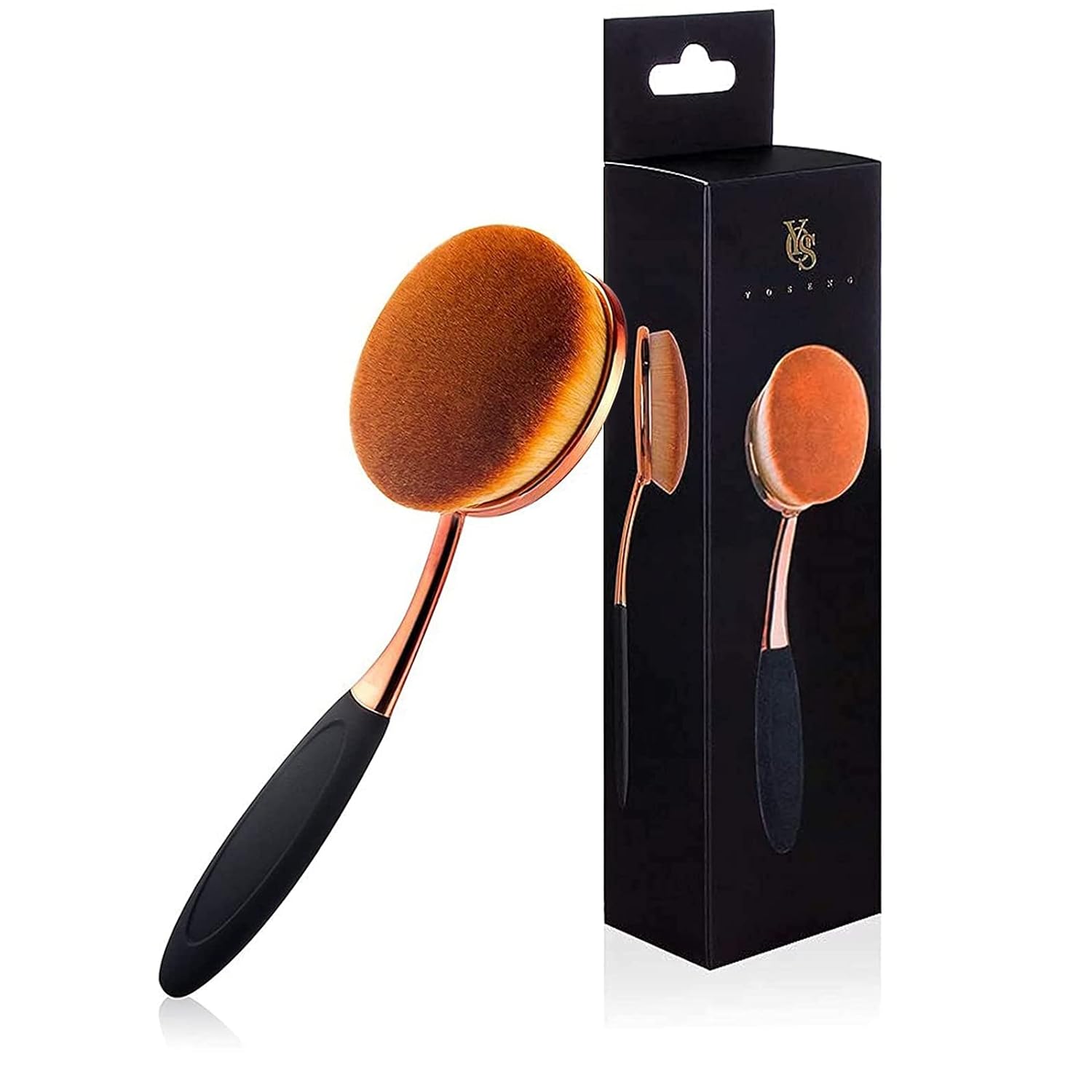 Yoseng Oval Foundation Brush Large Toothbrush makeup brushes Fast Flawless Application Liquid Cream Powder Foundation