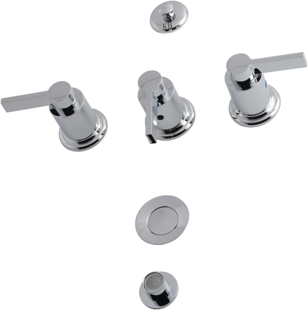 Kingston Brass KB6321NDL NuvoFusion Bidet Faucet, Polished Chrome