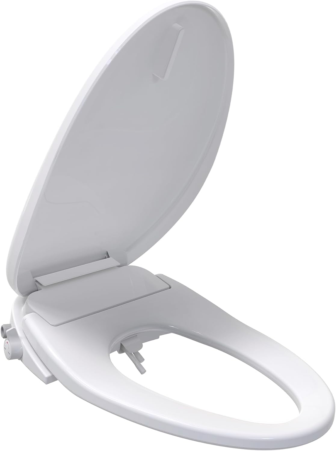 Bio Bidet BB500 Low Profile Bidet Toilet Seat, Adjustable Warm Water, Elongated, White