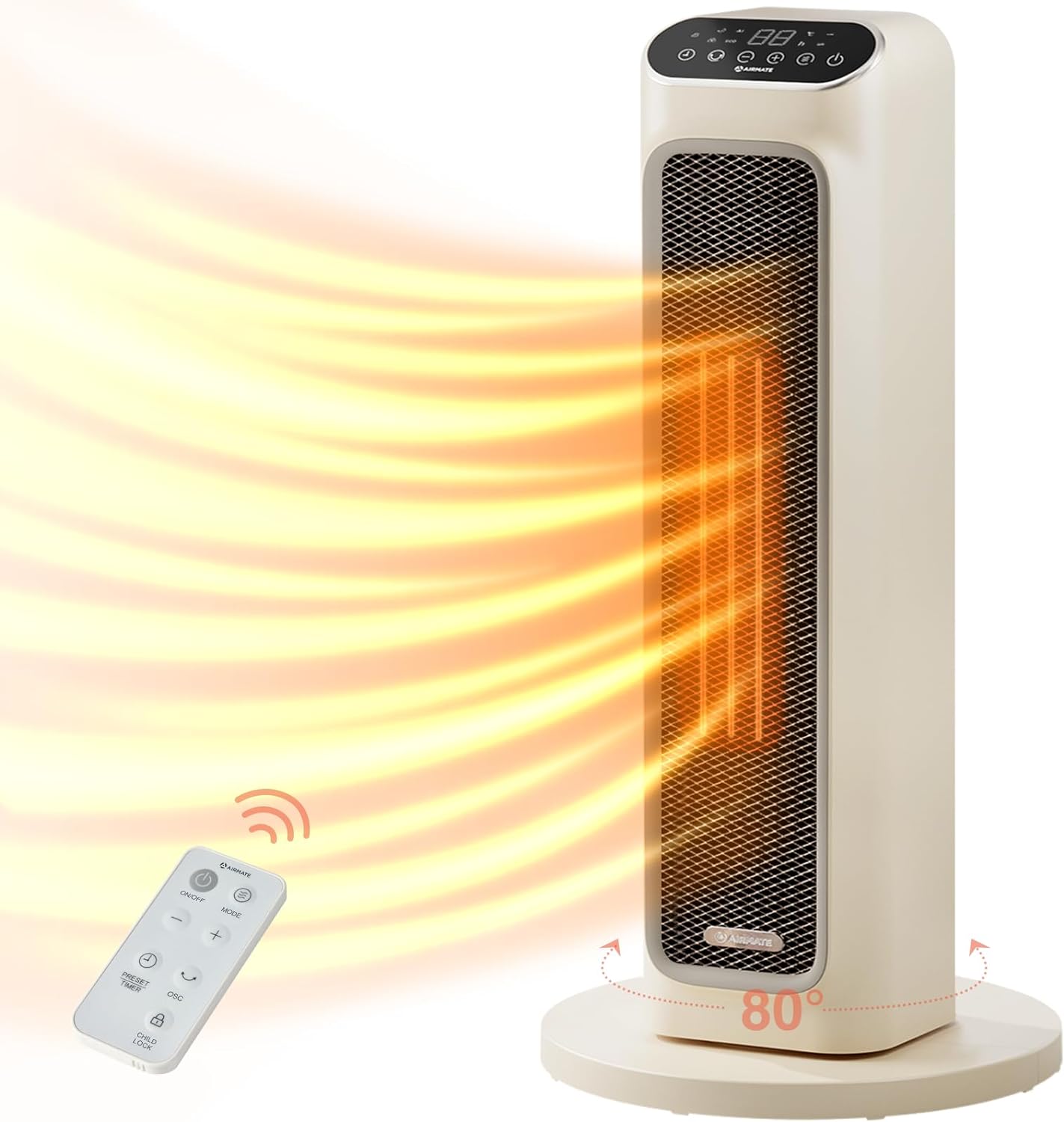 This heater does its job very well for its petite size. I didnt expect it to work so efficiently. Theres an office room in our house that gets so cold like down to the 50s whereas the rest of our house is in the 70s and this tower is able to get that office up to the 70s in like 10 mins! It does get super hot within a foot of the tower though so you need to be careful about melting stuff. The buttons werent very intuitive but I eventually figured it out. Perfect for a cold office space