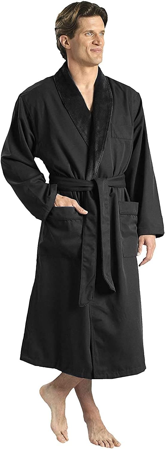 Plush Lined Microfiber Bath Robe for Women or Men - Super Soft, Durable Luxury Spa, Resort & Hotel Bathrobe, Generously Sized